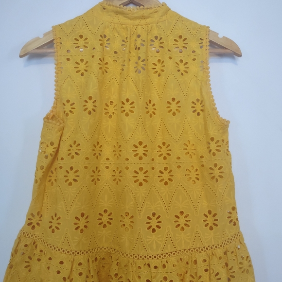 Kate Spade Yellow Eyelet Top - Picture 7 of 12